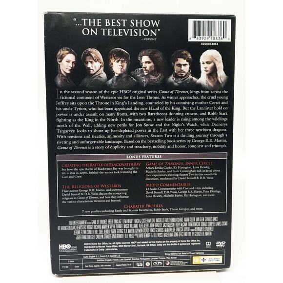 Game of Thrones - SEASON 2 on DVD Gift Box 5-Disc Set - Complete - Watched Once. - Picture 2 of 5